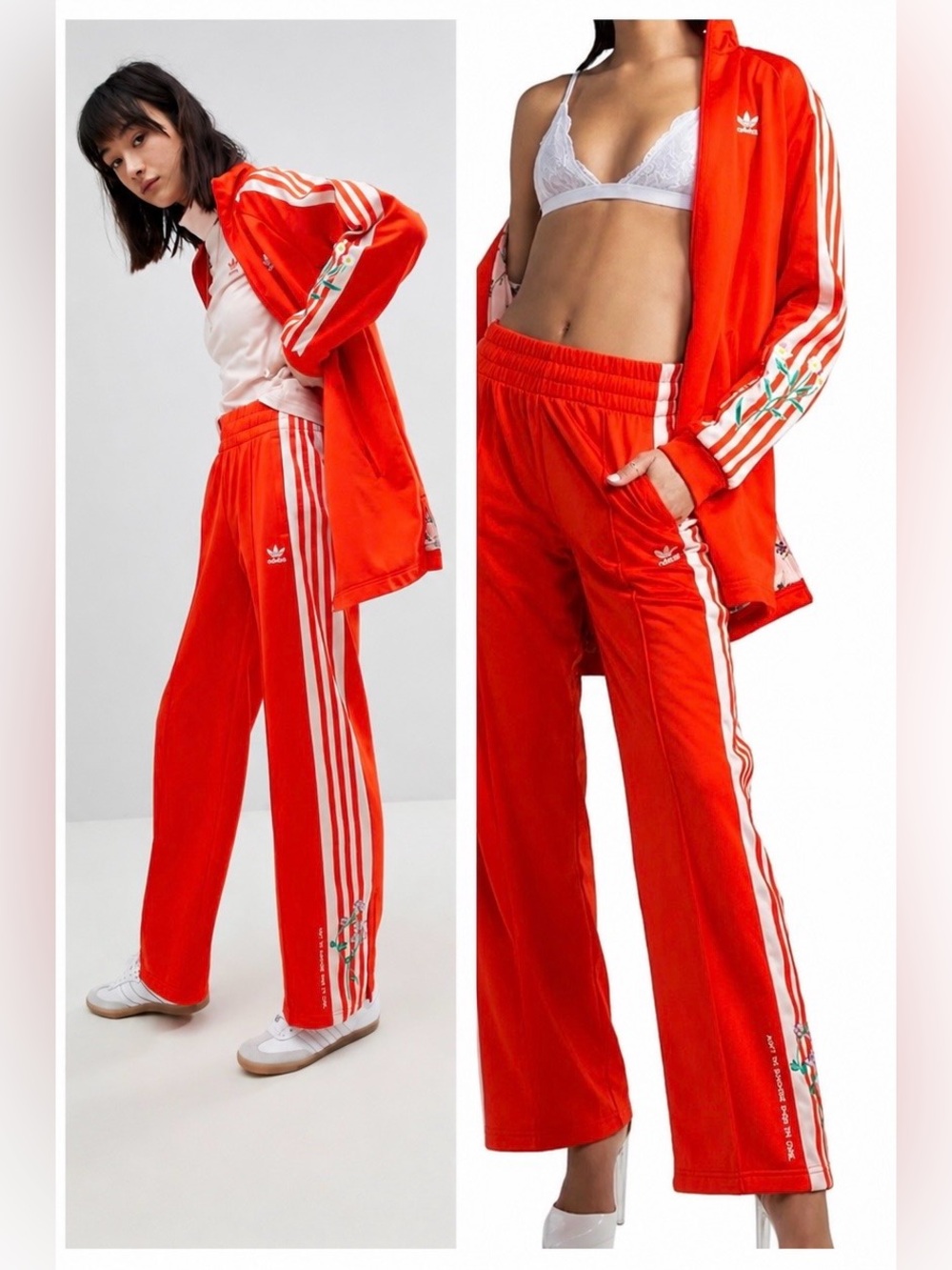 šRARE Adidas Originals Aināt No Sunshine When Iām Gone Floral Track Set NWT/NWOT - Picture 12 of 15